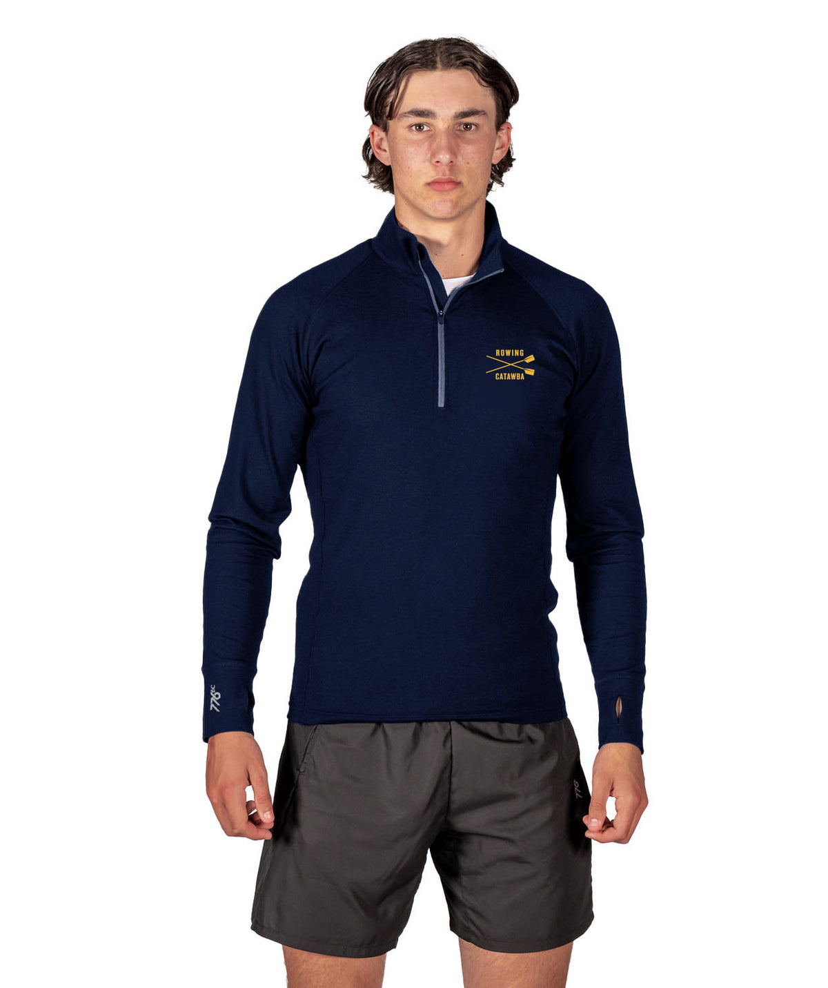 Men's Catawba Pro-Merino 1/4 Zip LS - Navy