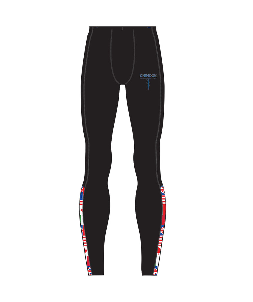 Men's Chinook Flags Streamline Tight - Black