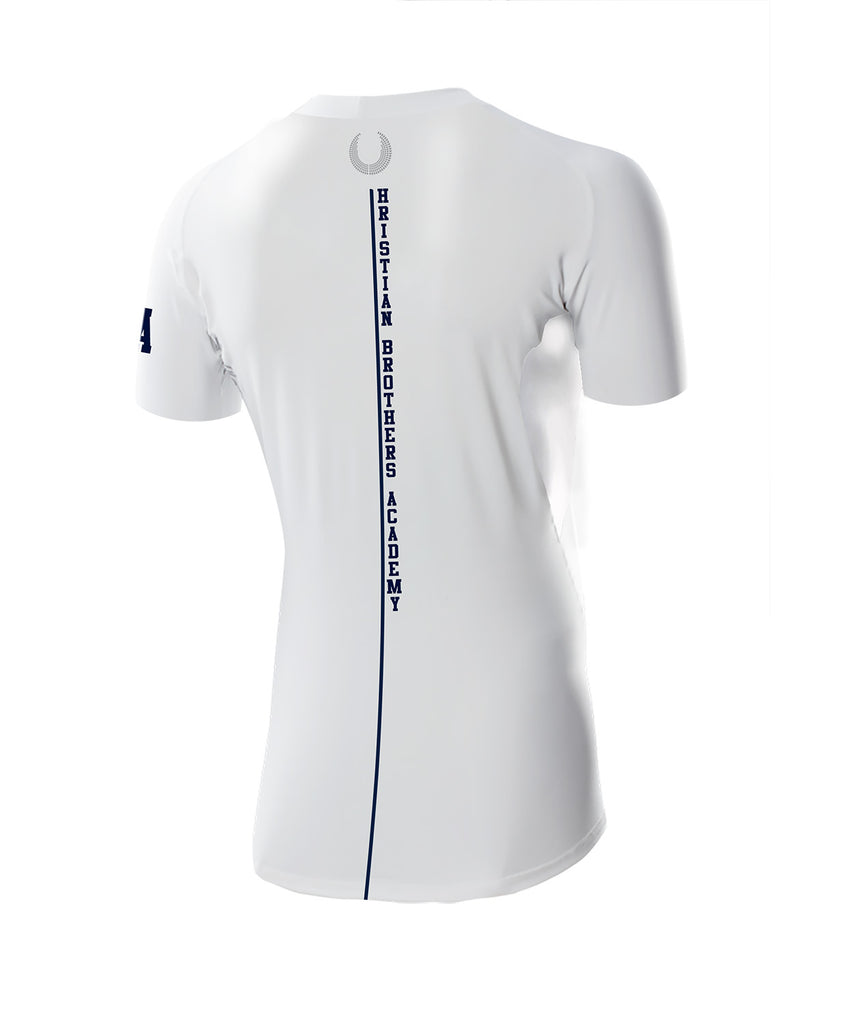Men's Christian Brothers Academy Base Layer SS - White