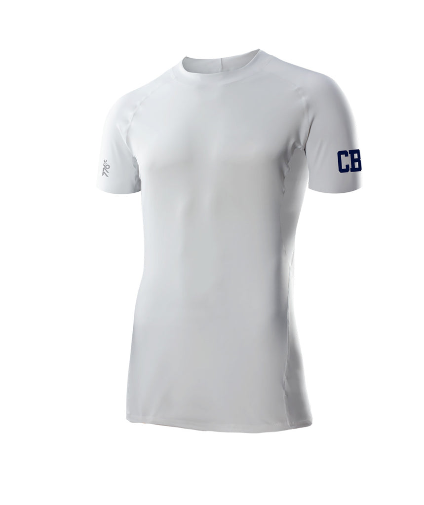 Men's Christian Brothers Academy Base Layer SS - White