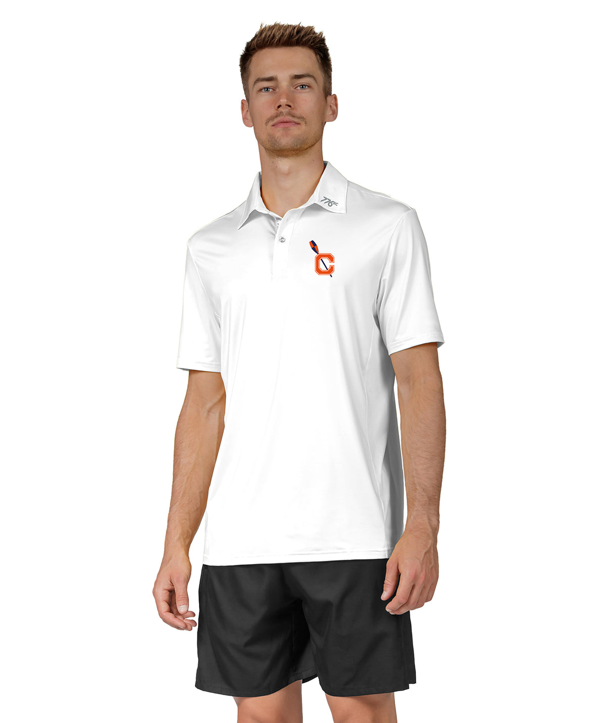 Men's Clemson Polo SS - White