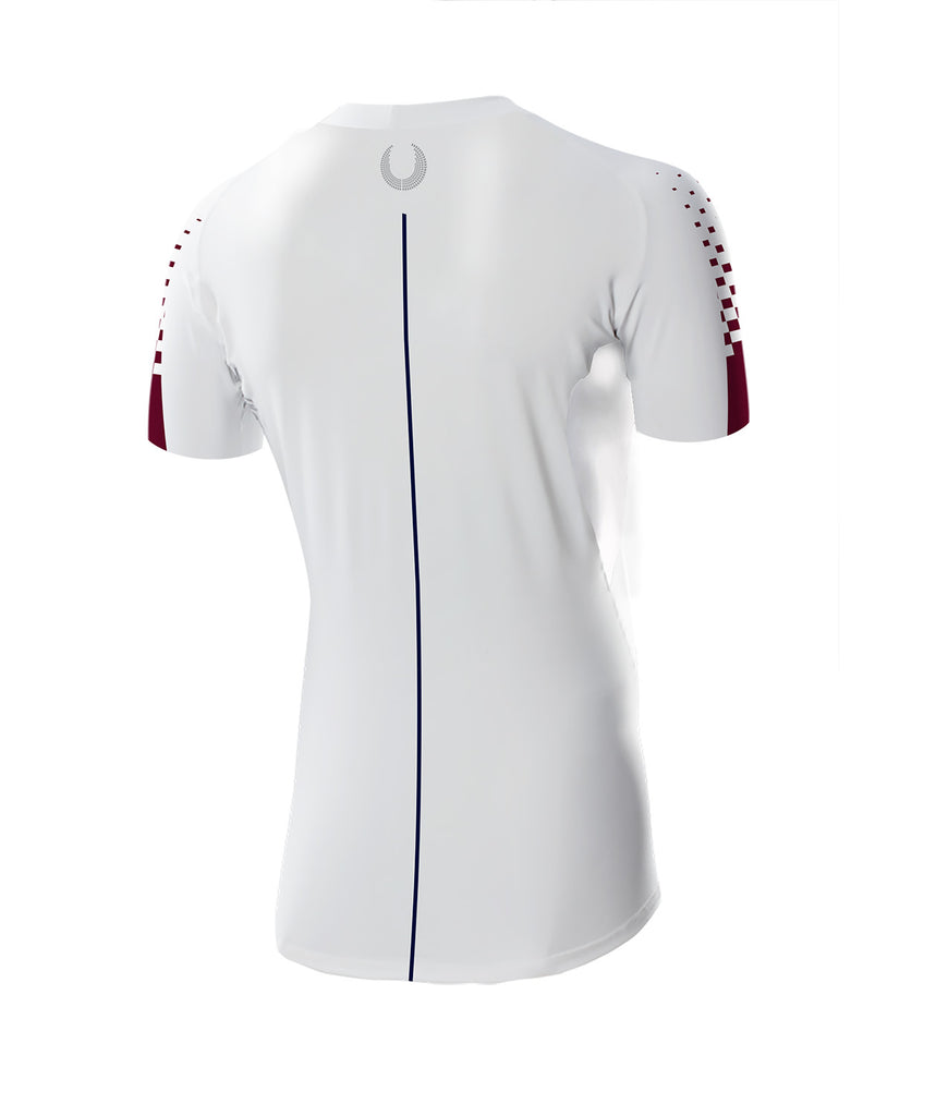 Men's Commencement Bay Rowing Club Base Layer SS - White