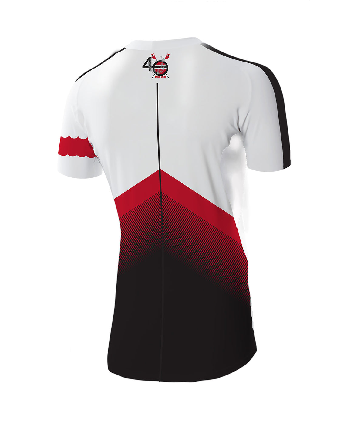Men's Community Rowing Inc. 40th Anniversary Base Layer SS - White/Red