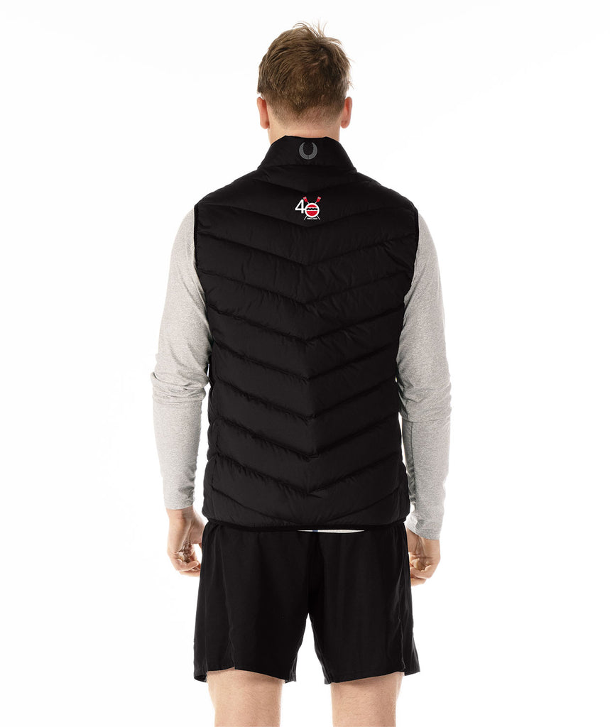 Men's Community Rowing Inc. 40th Anniversary Cumulus Puffer Vest - Black