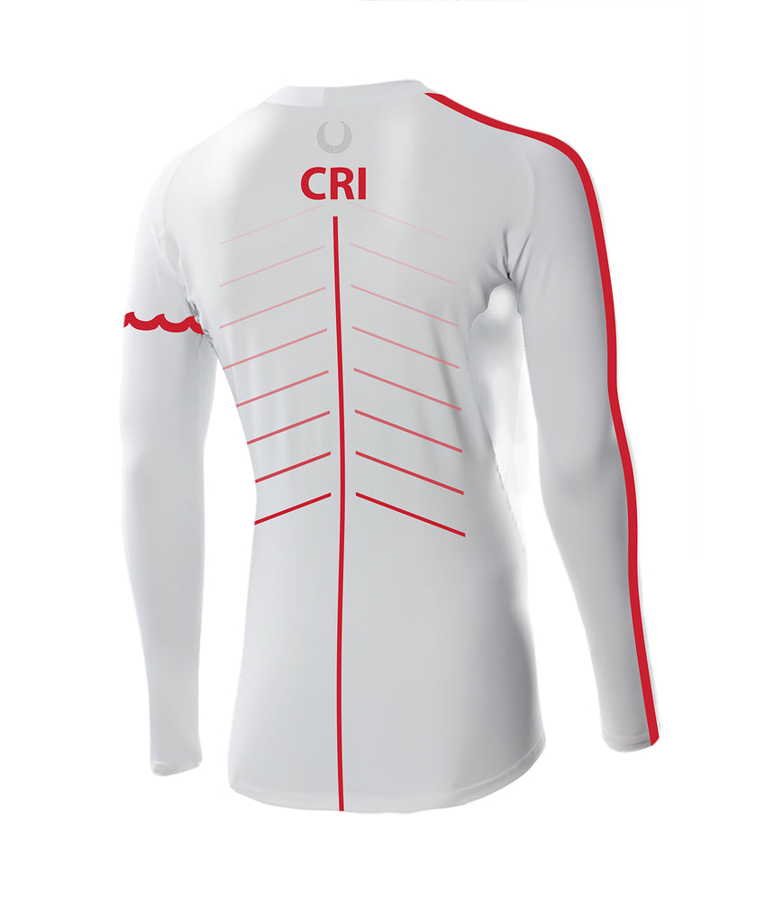 Men's CRI Varsity Base Layer LS - Red/White