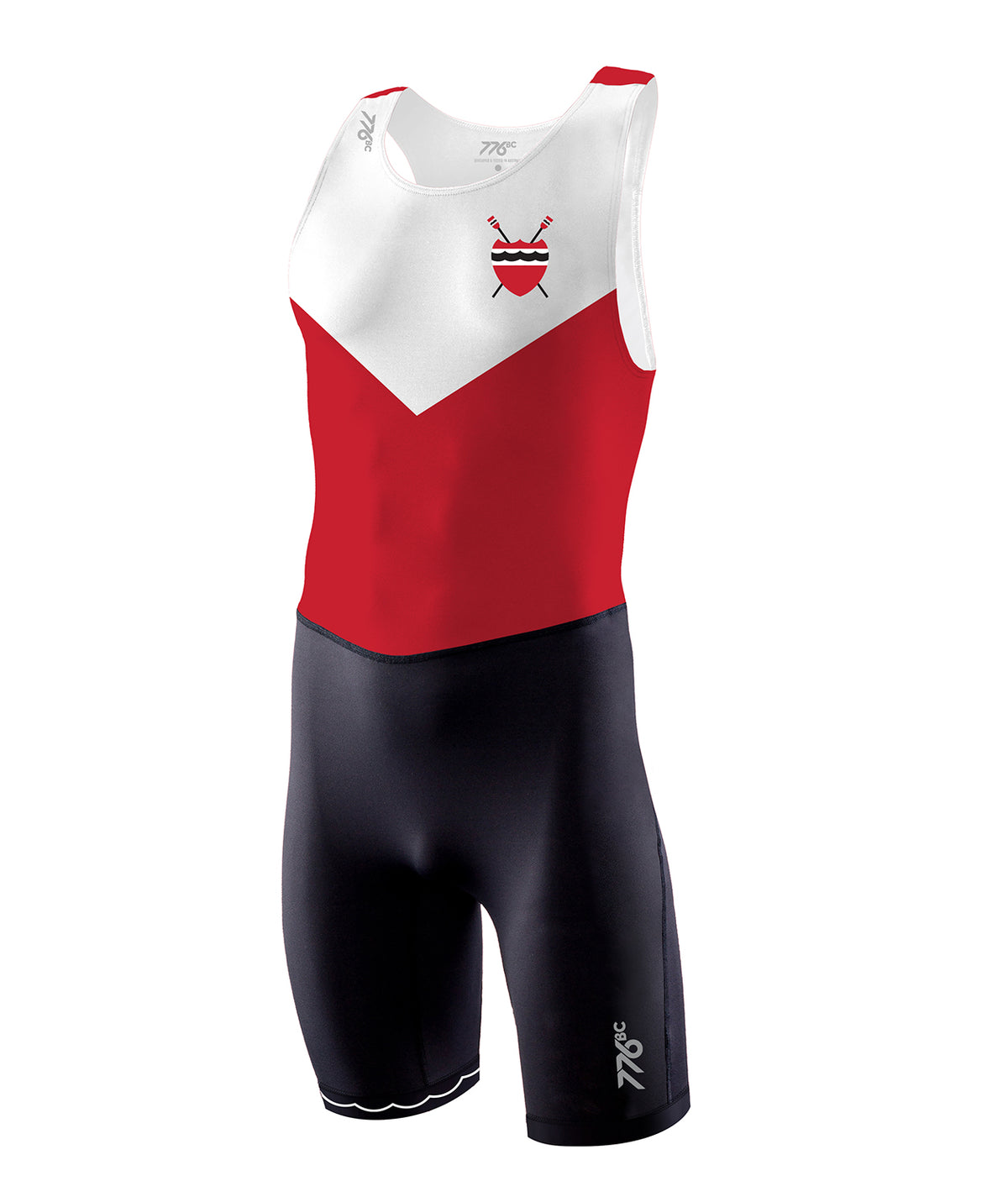 Men's CRI Varsity Streamline Unisuit - Red/White