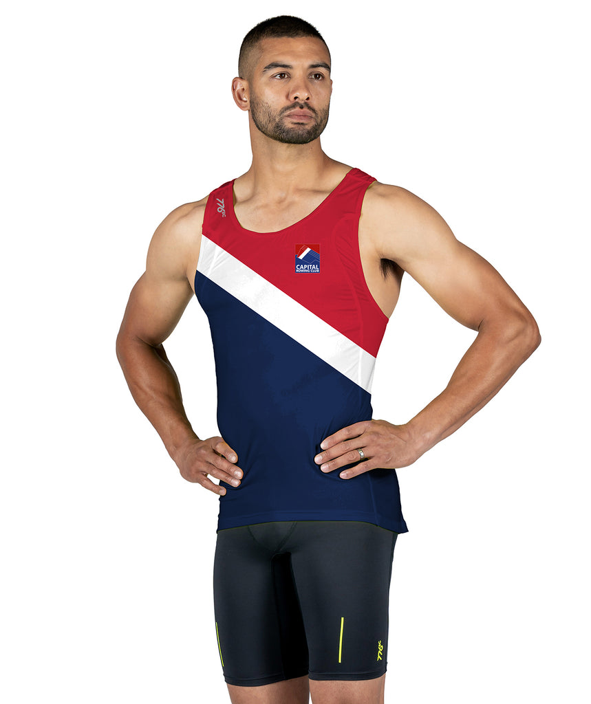 Men's Capital Masters Race Tank - Navy/Red