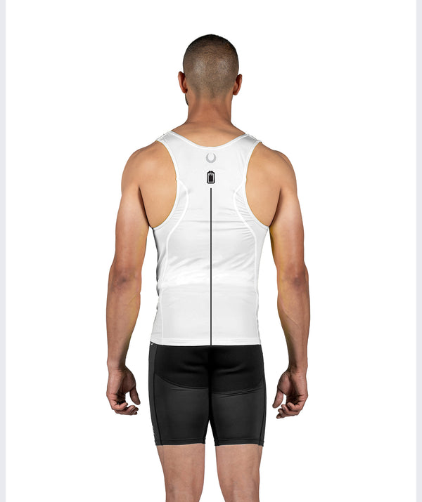 Men's Deerfield Race Tank - White