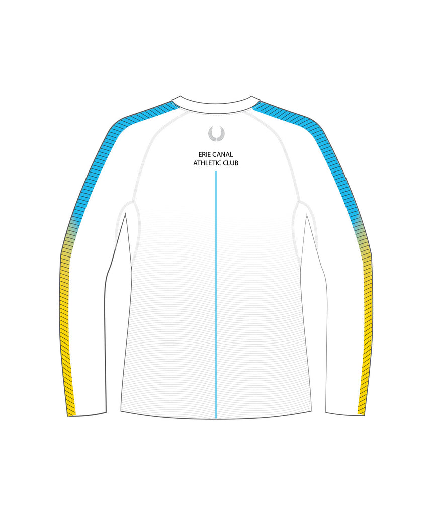 Men's Erie Canal Athletic Club Base Layer LS - White/Blue