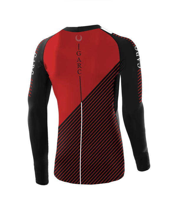 Men's University of Georgia  Base Layer LS  - Red/Black