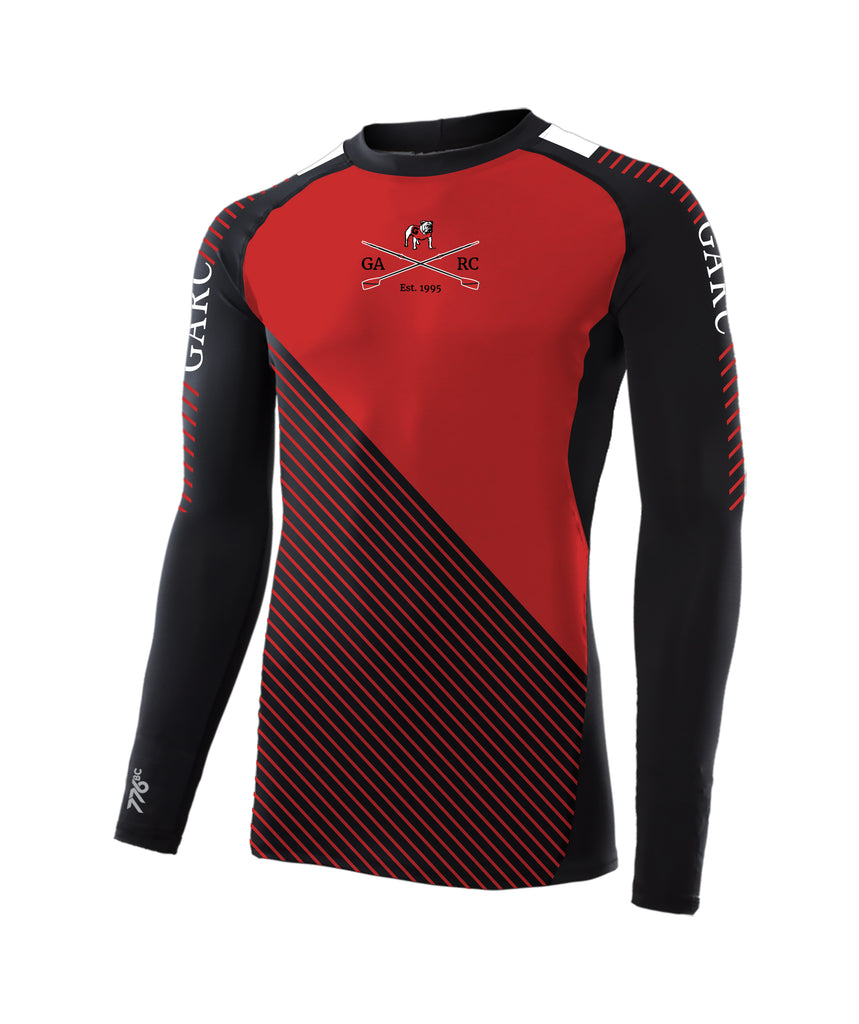 Men's University of Georgia  Base Layer LS  - Red/Black