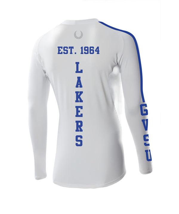 Men's Grand Valley Rowing Club LS Base Layer - White