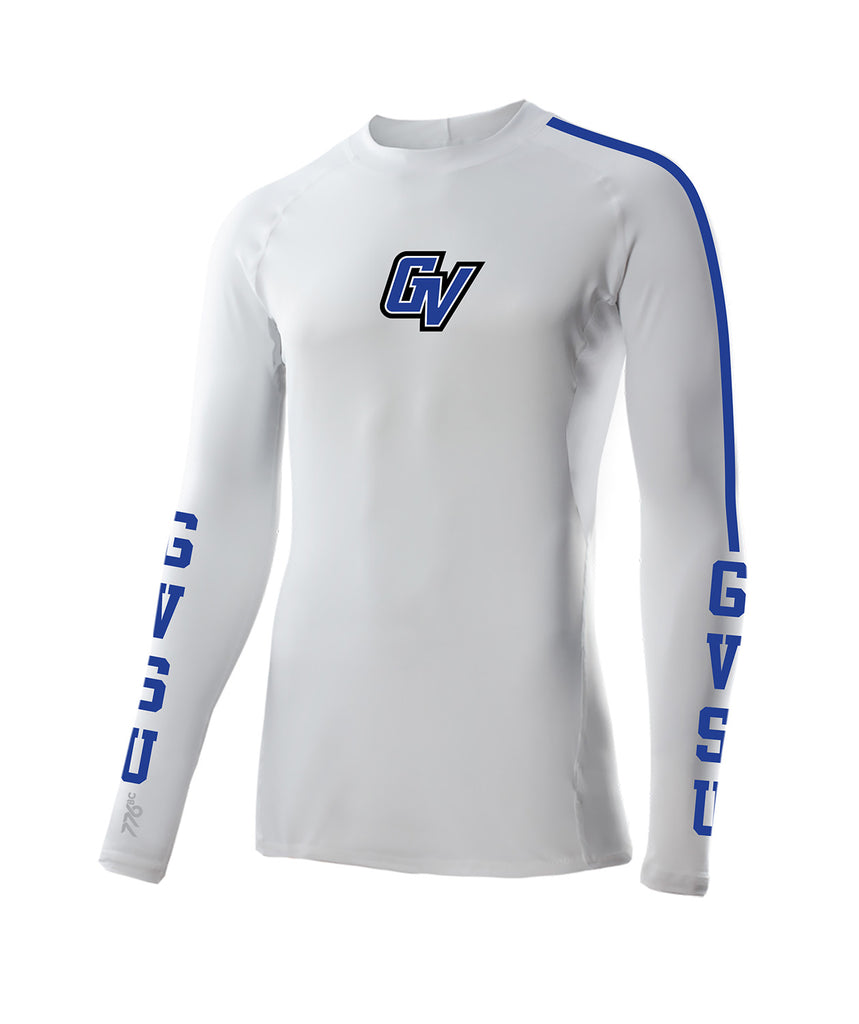 Men's Grand Valley Rowing Club LS Base Layer - White