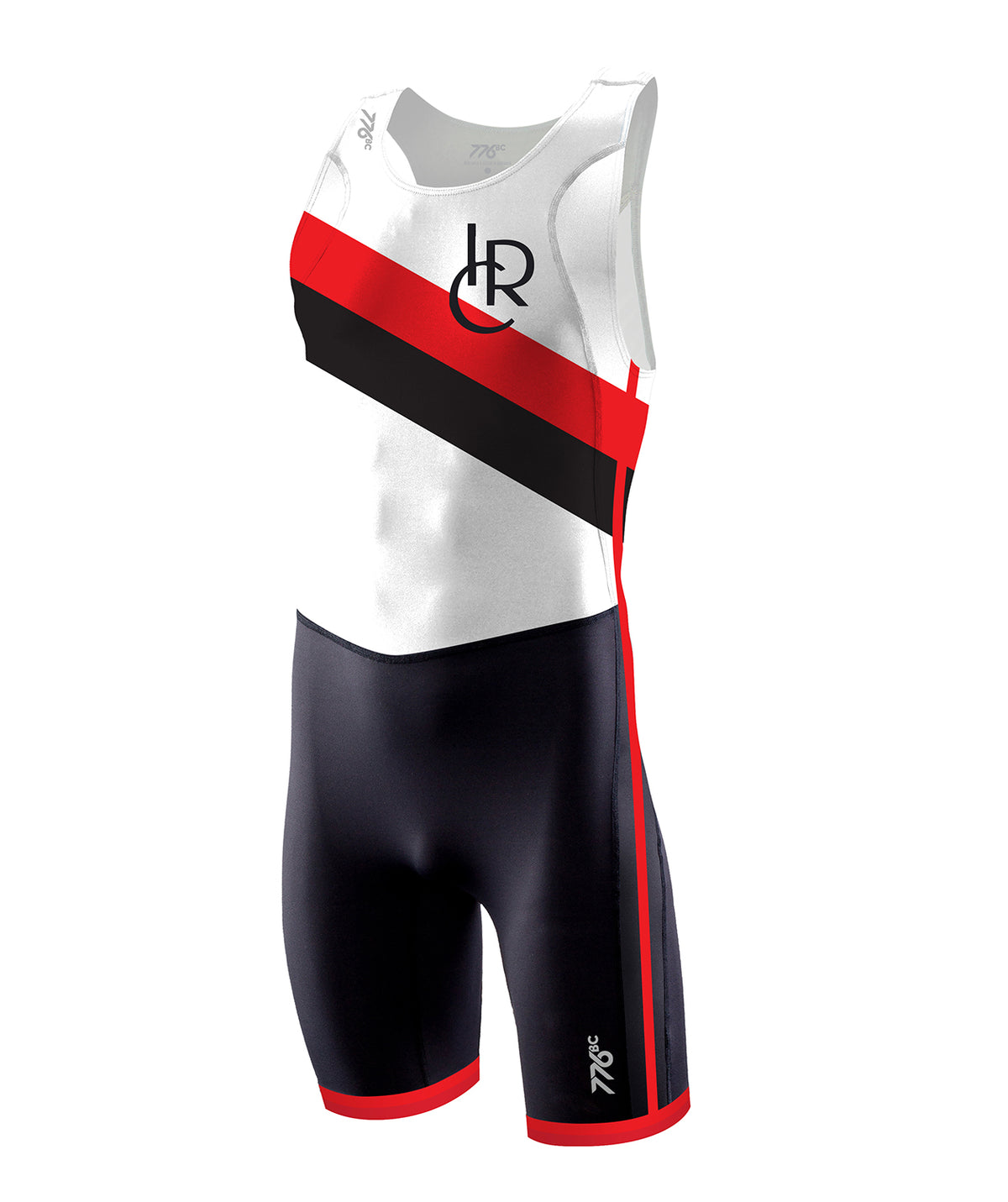 Men's Indianapolis Rowing Center Pro Unisuit - Black/White/Red