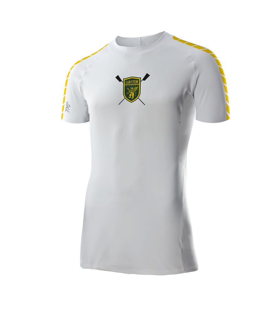Men's L&N Stem Academy Base Layer SS - White/Green/Yellow
