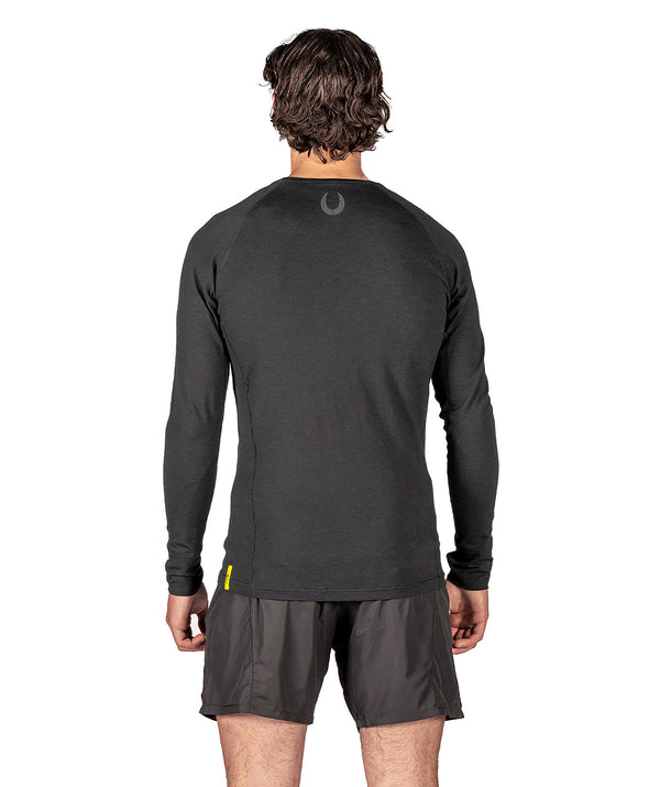 Men's Marin Rowing Pro-Merino Crew LS - Black