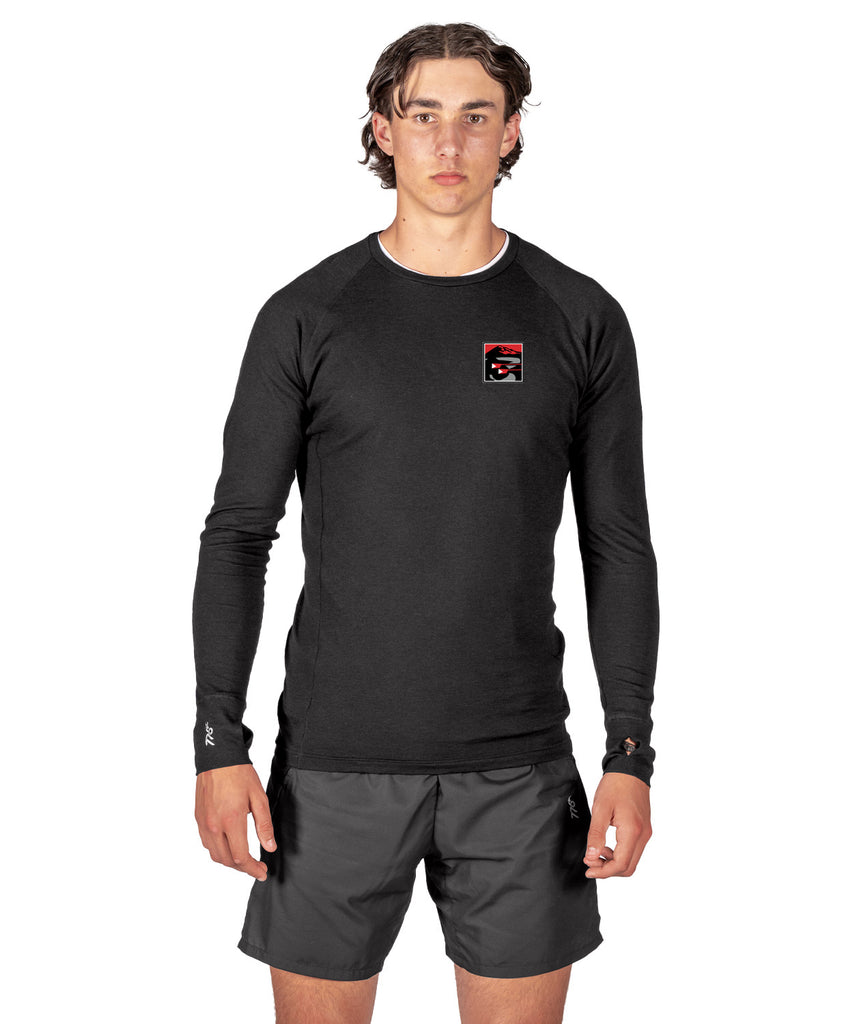 Men's Marin Rowing Pro-Merino Crew LS - Black