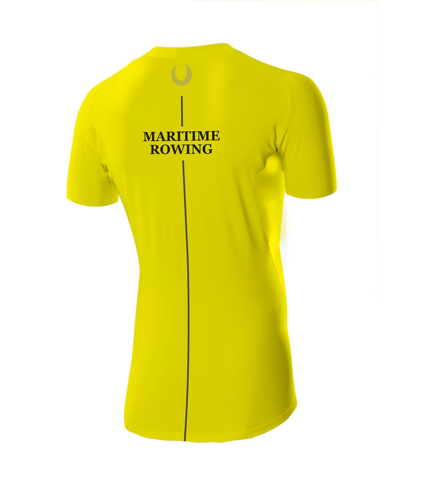 Men's Maritime Rowing Club Base Layer SS - Neon Yellow