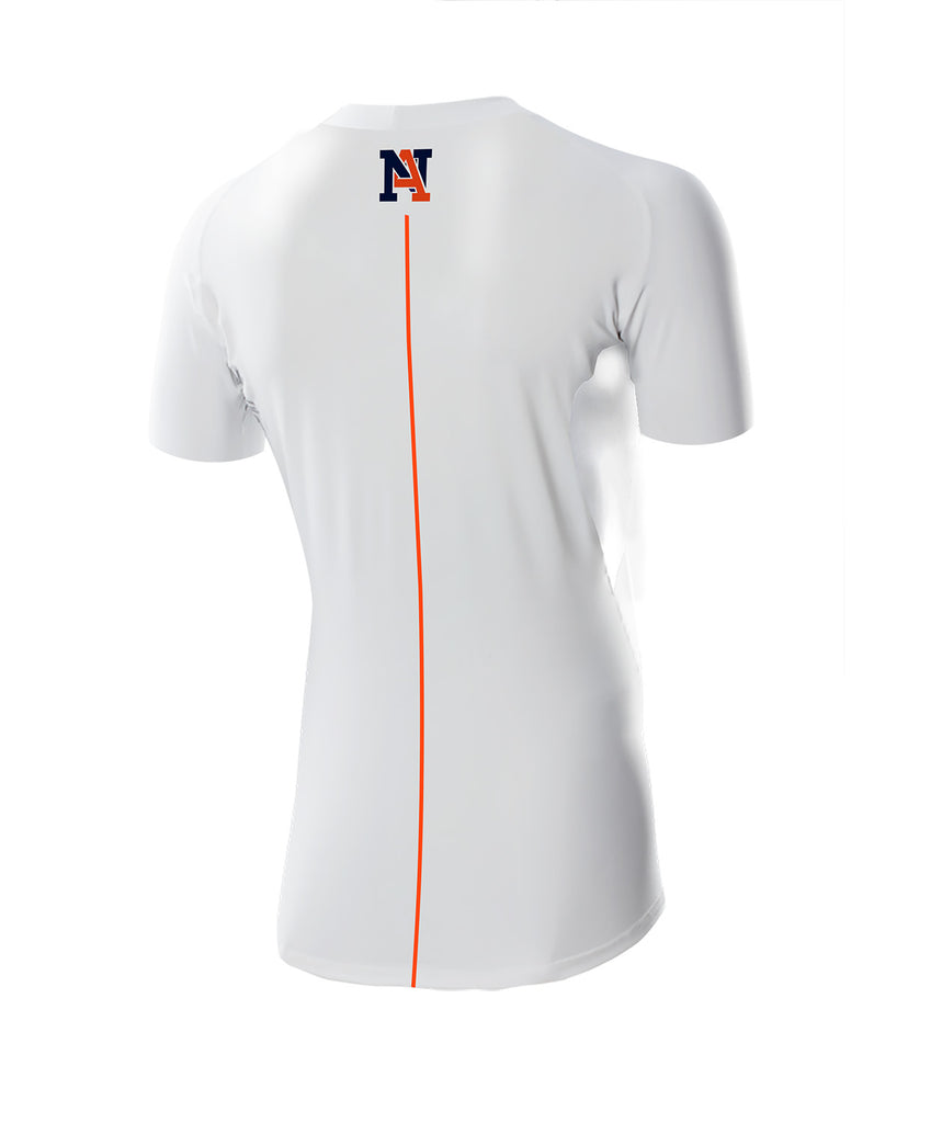 Men's Norfolk Academy Base Layer SS - White