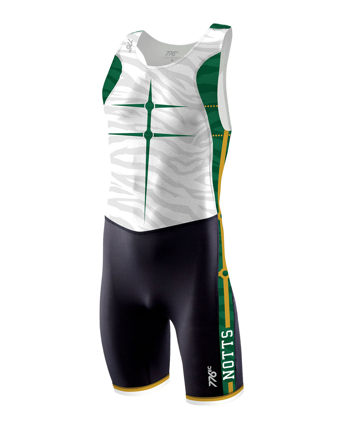 Men's University Of Nottingham Boat Club Motion Pro Pro Unisuit - Green/Black