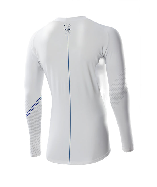 Men's Pelham Community Rowing Association Base Layer LS - White