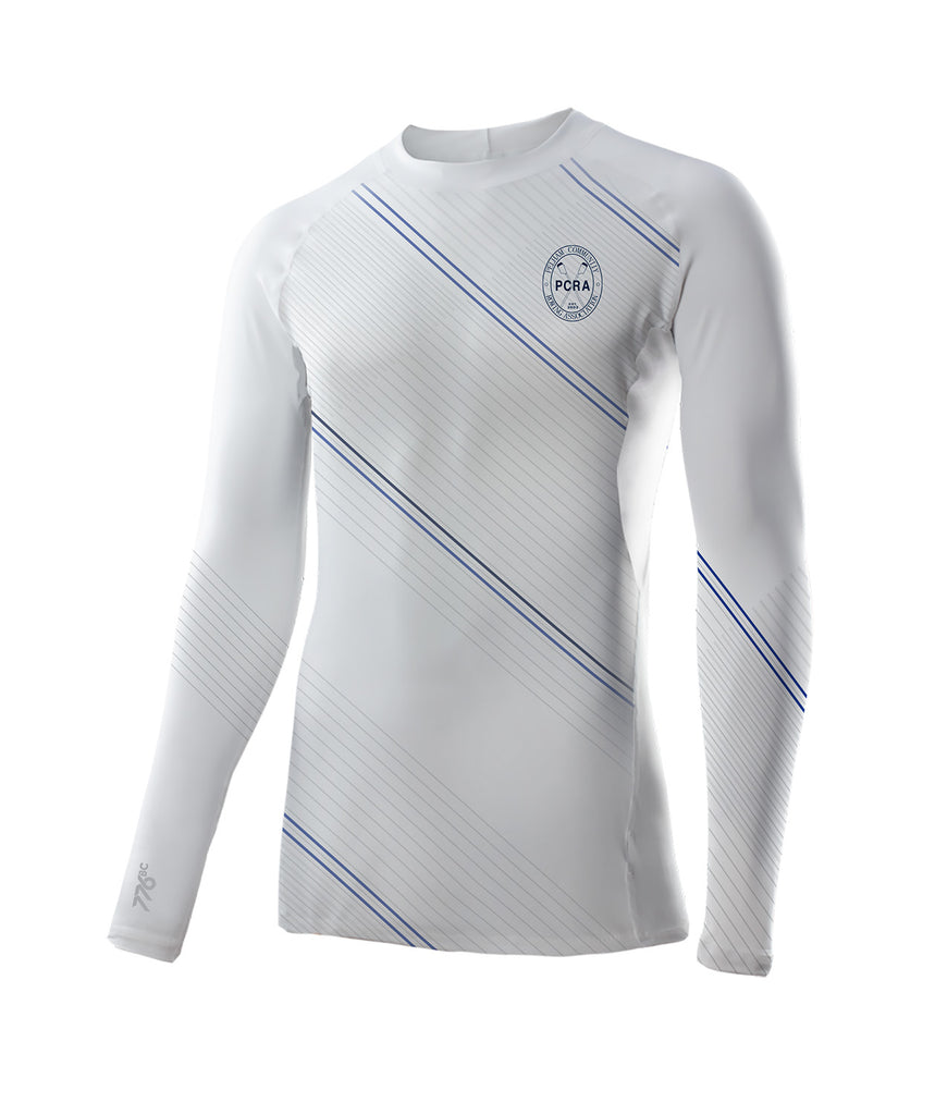 Men's Pelham Community Rowing Association Base Layer LS - White