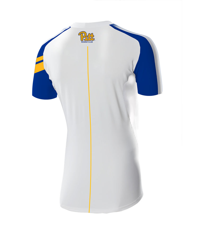Men's University Of Pittsburgh Base Layer SS - White/Blue