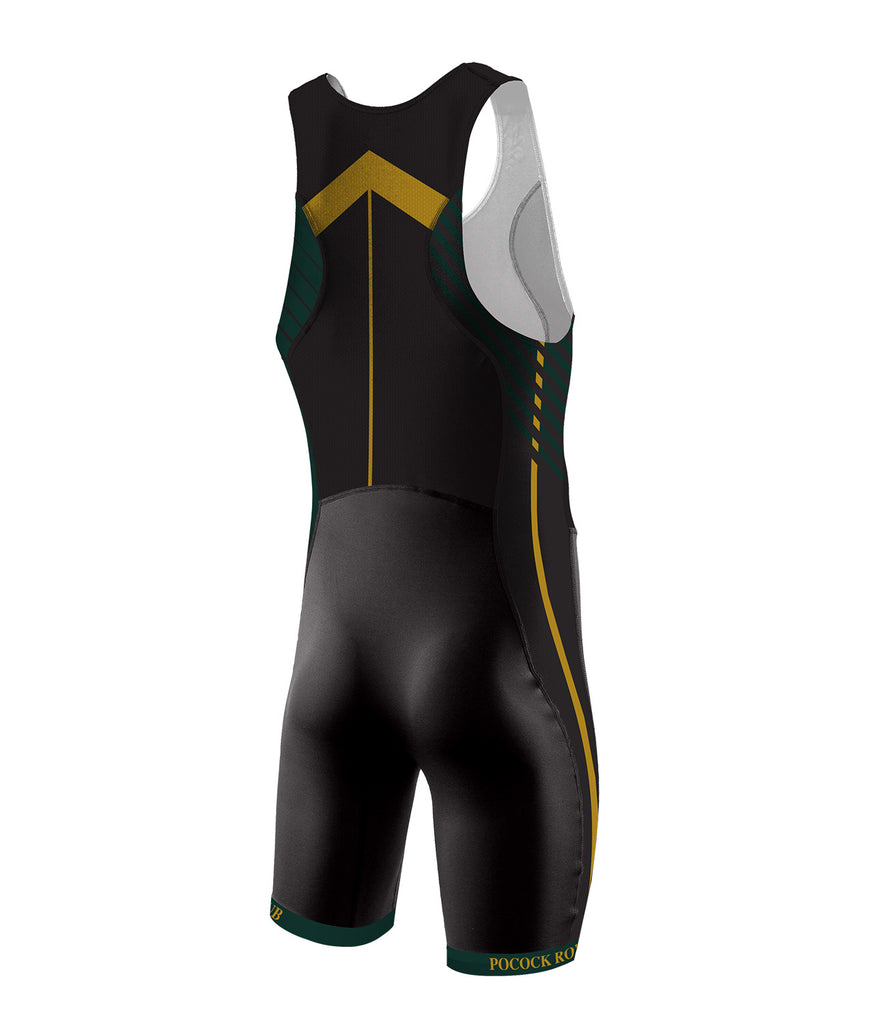 Men's Pocock Rowing Club Pro Unisuit - Black/Green