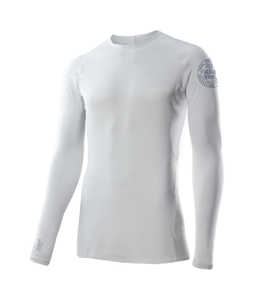 Men's Phillips Academy Andover Base Layer Ls - White