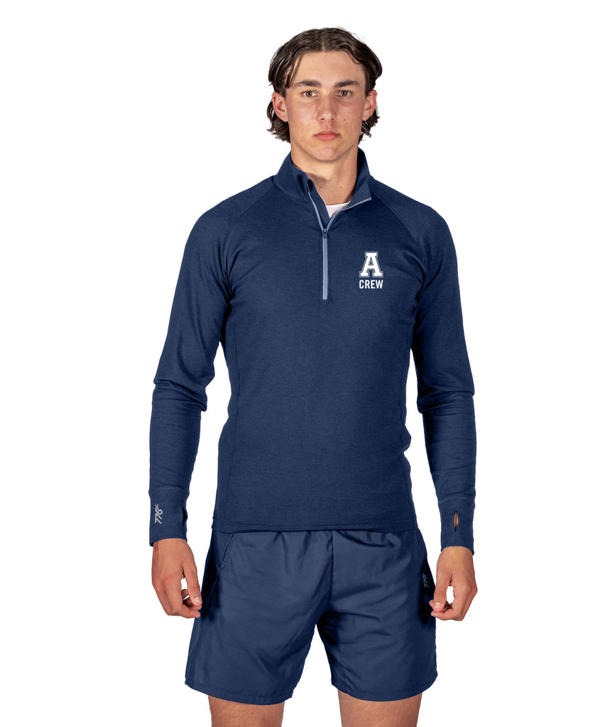 Men's Phillips Academy Andover Pro-Merino 1/4 Zip Ls - Navy