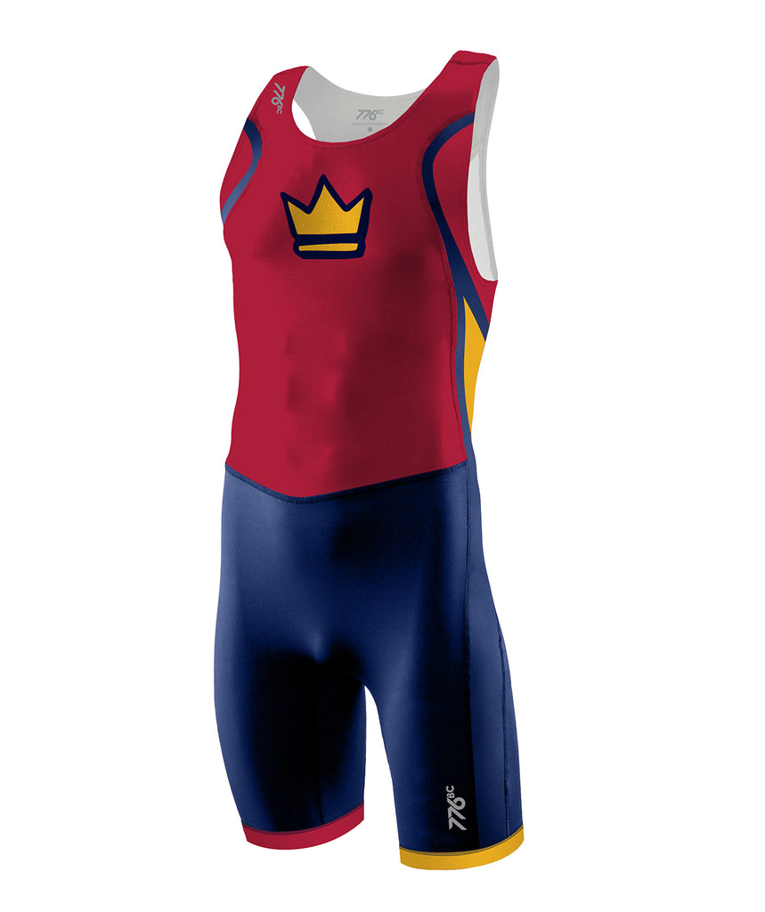 Men's Queen's Rowing Club Pro Unisuit - Navy/Red