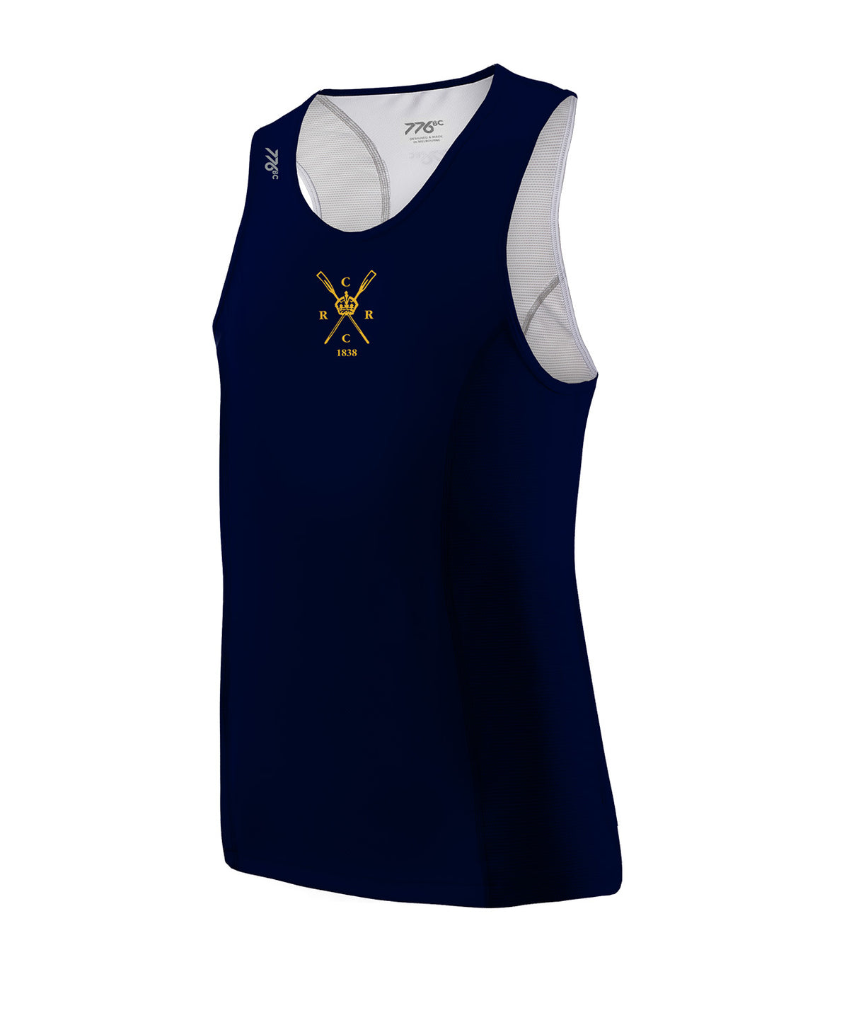 Men's Royal Chester Performance Tank - Navy/Yellow