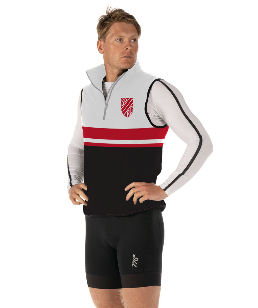 Men's San Diego Rowing Club Masters Stratus Vest - Black/White/Red
