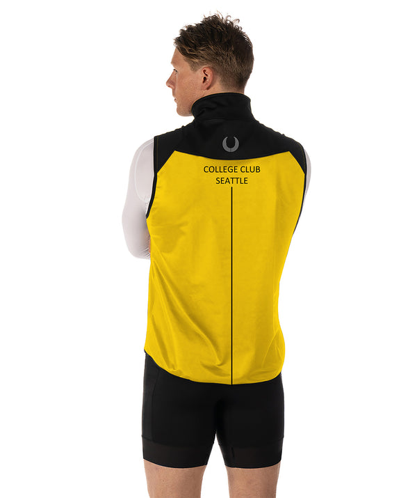 Men's College Club Seattle Stratus Vest - Black/Yellow
