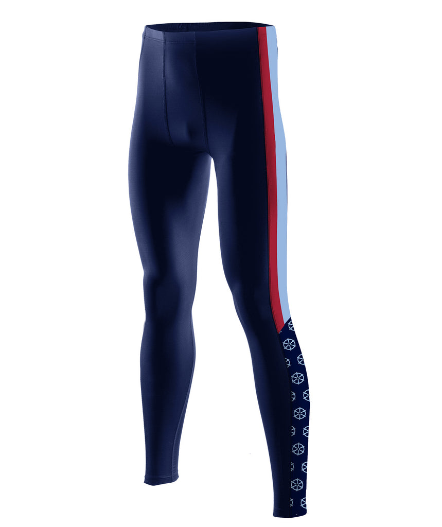 Men's St Catherines College Streamline Tight - Navy/Maroon/Blue