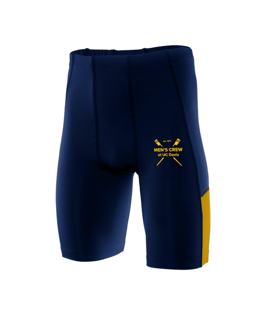 Men's UC Davis Streamline Short - Navy/Yellow