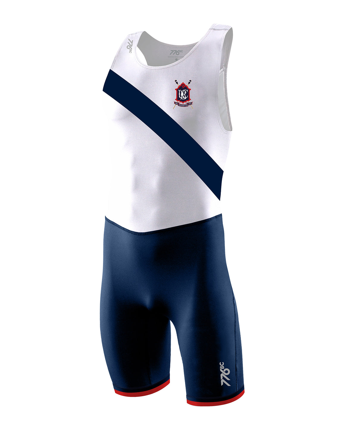 Men's Union Boat Club Streamline Unisuit - White/Navy