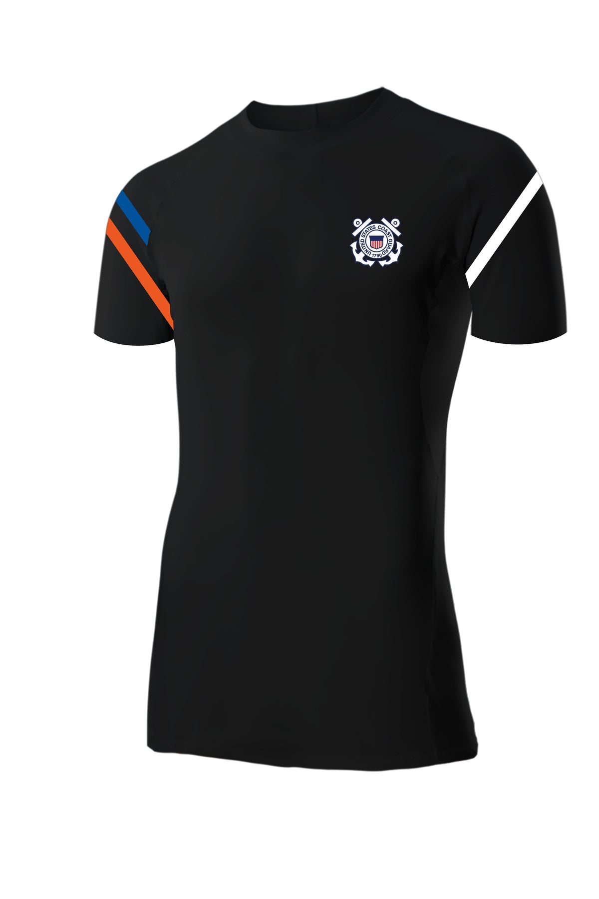 Men's US Coast Guard Base Layer SS - Black
