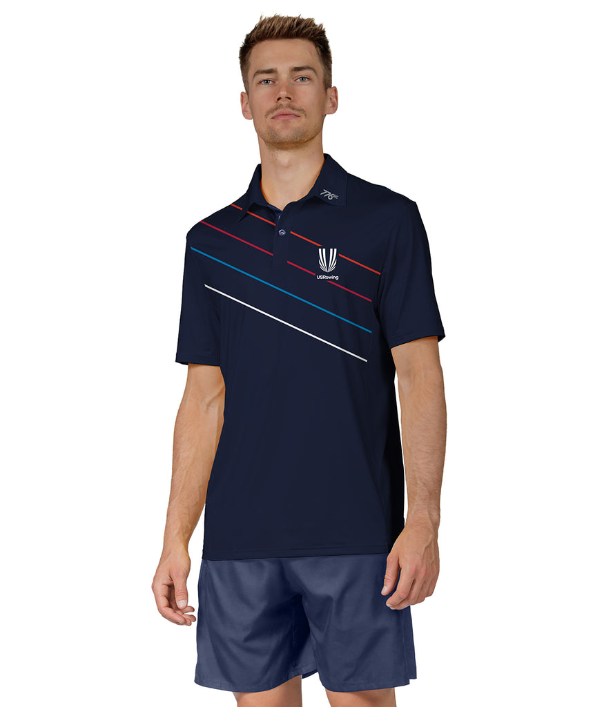 Men's 776BC X USRowing Polo SS 03 - Navy