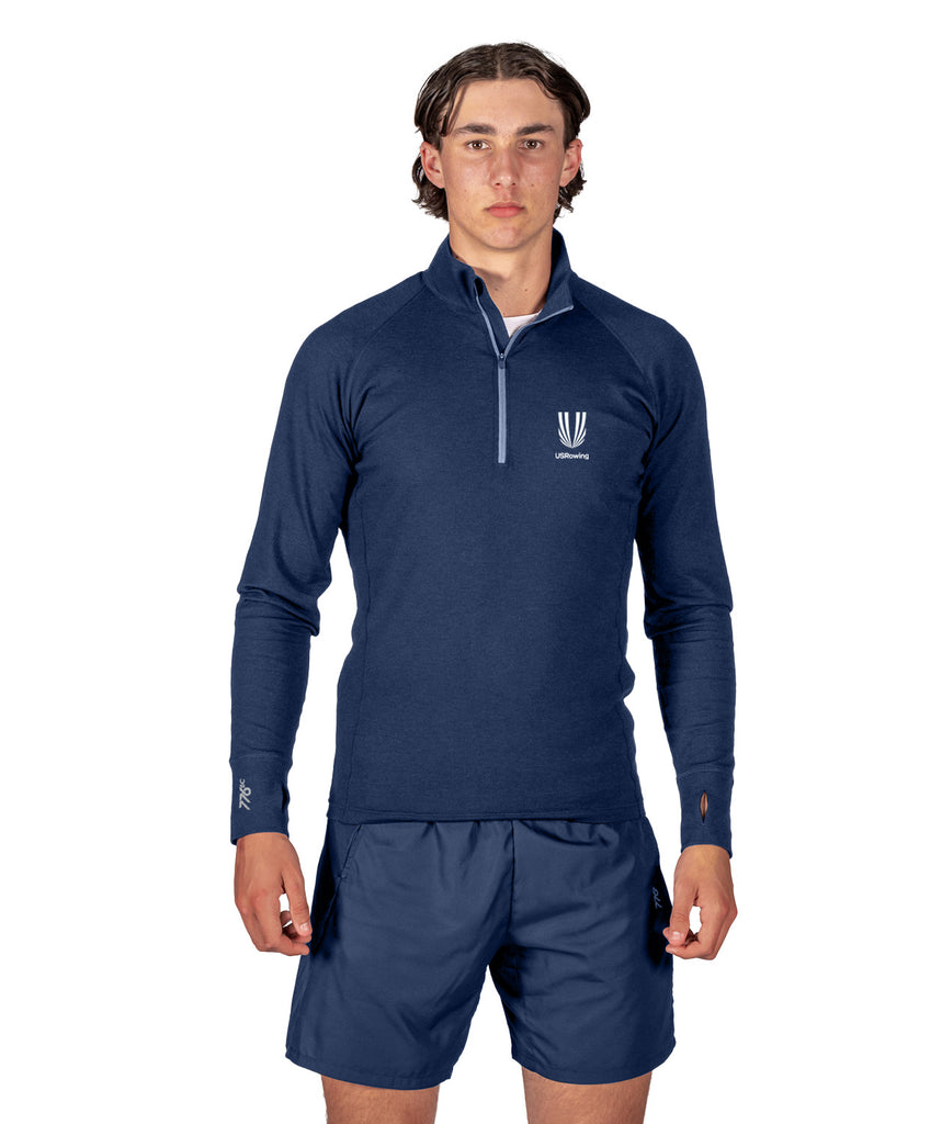 Men's USRowing Staff 1/4 Zip - Navy