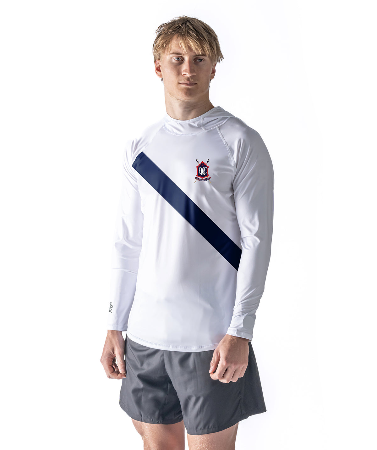 Men's Union Boat Club Sun Hoodie LS - White