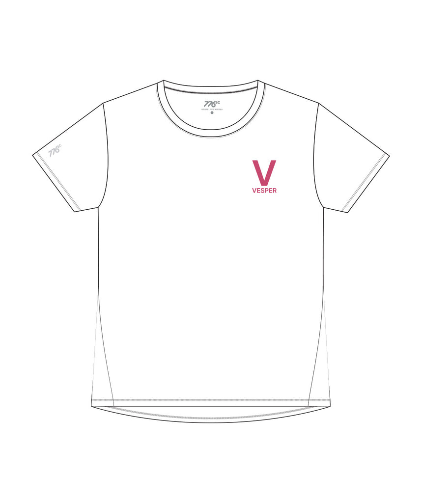 Men's Vesper Boat Club Performance T-Shirt SS - White