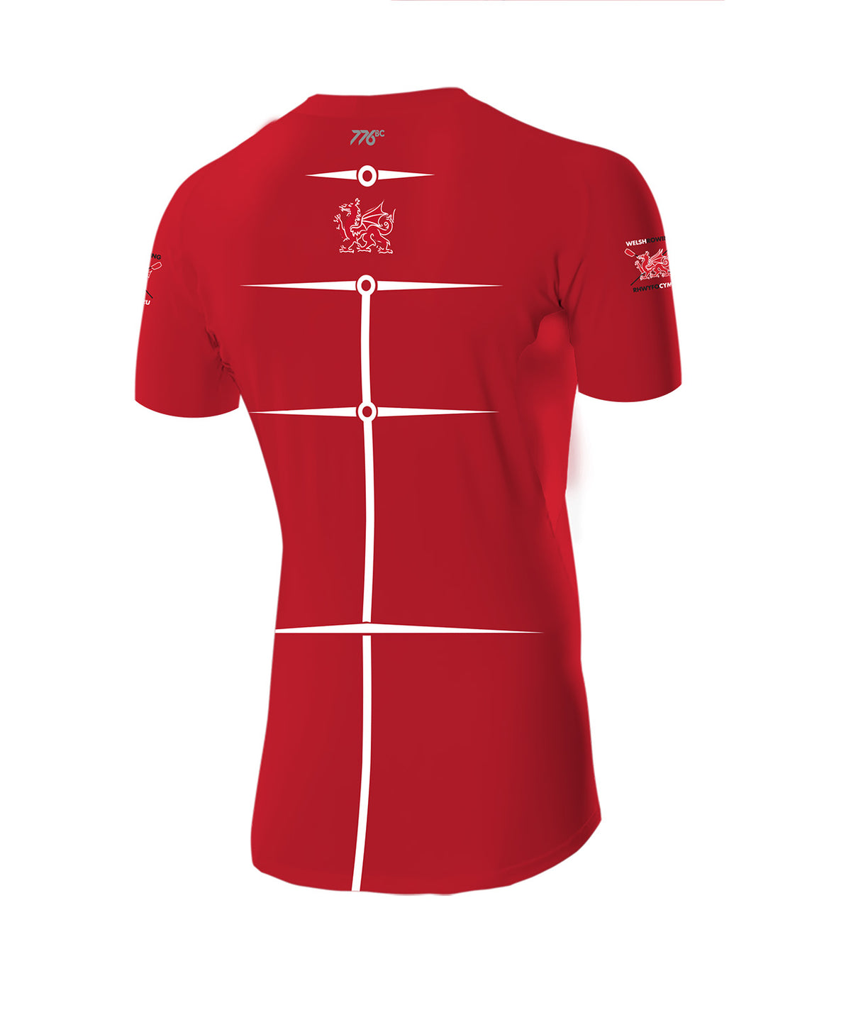 Men's Welsh Rowing Motion Pro SS Base Layer - Red