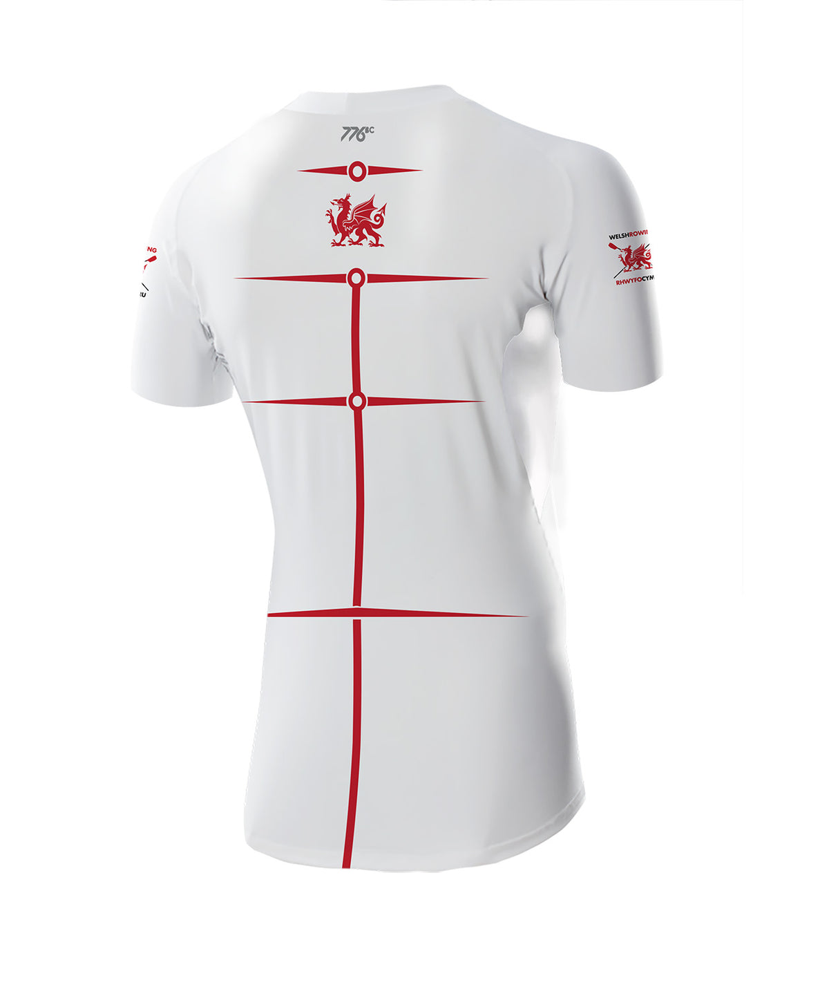 Men's Welsh Rowing Motion Pro SS Base Layer - White