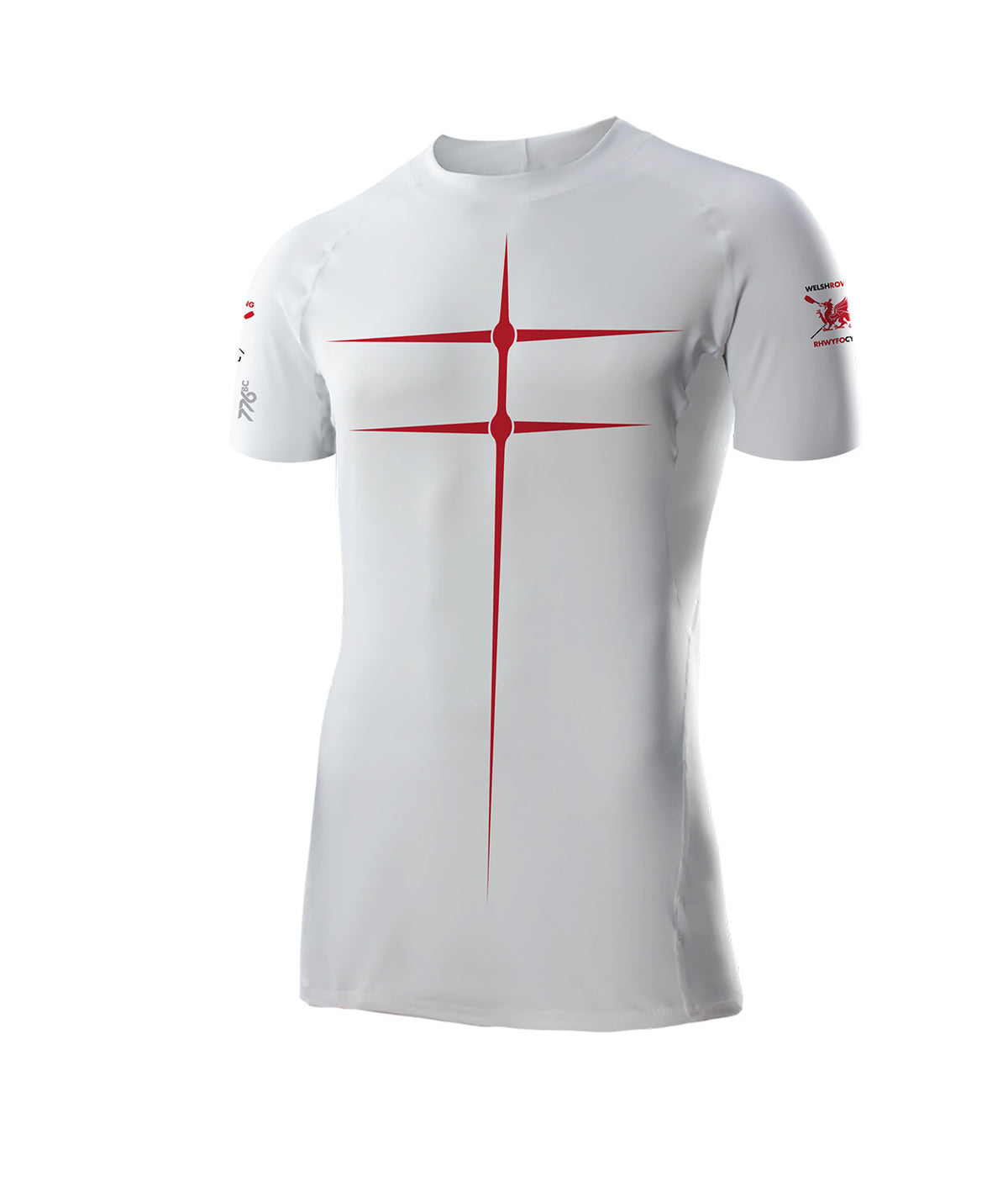 Men's Welsh Rowing Motion Pro SS Base Layer - White