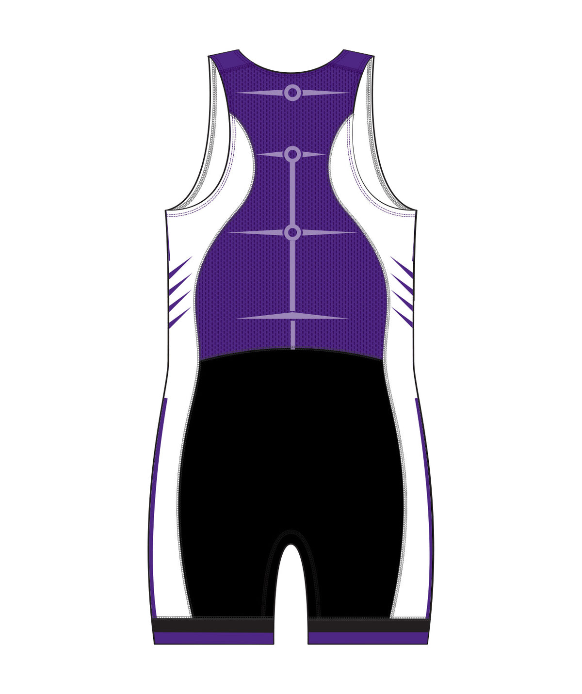 Men's University Of Western Ontario Pro Unisuit - Purple/Black
