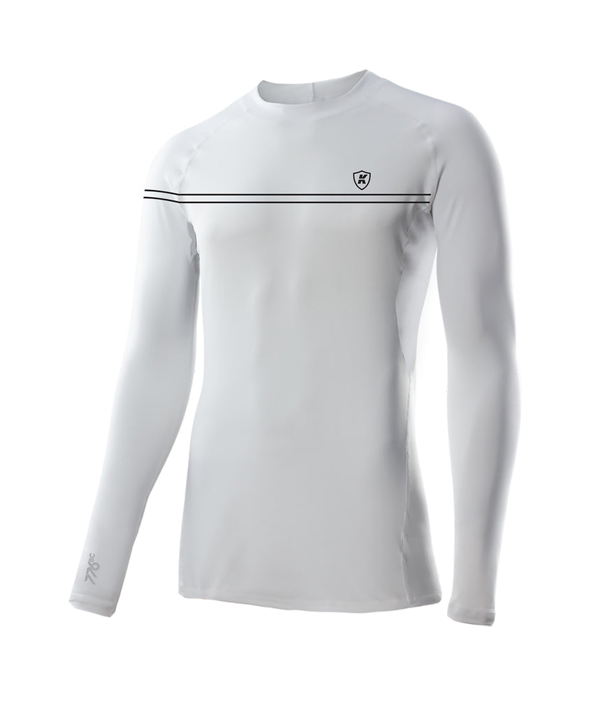 Men's King Racing LS Baselayer - White