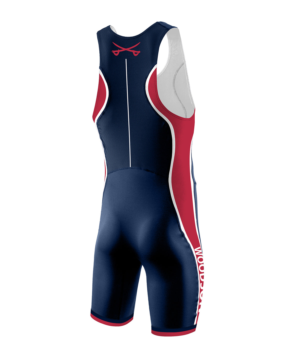 Men's Woodson High School Pro Unisuit - Navy/Red