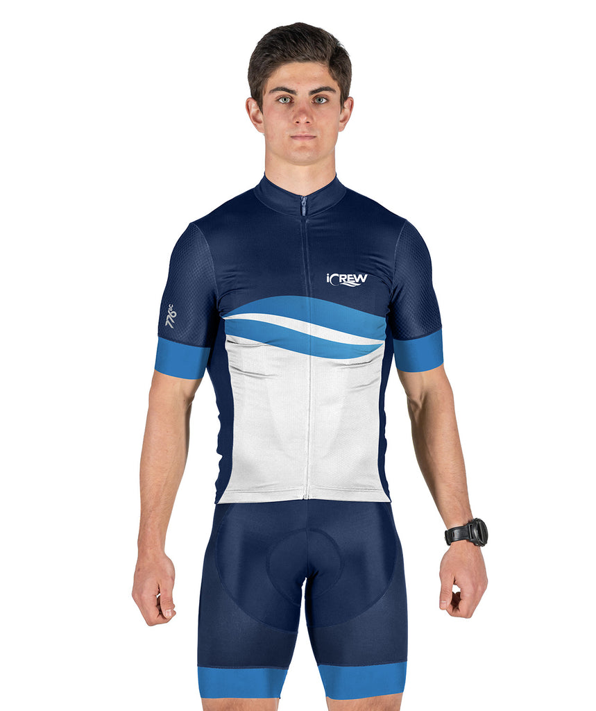 Men's iCrew Cycle Jersey - Navy