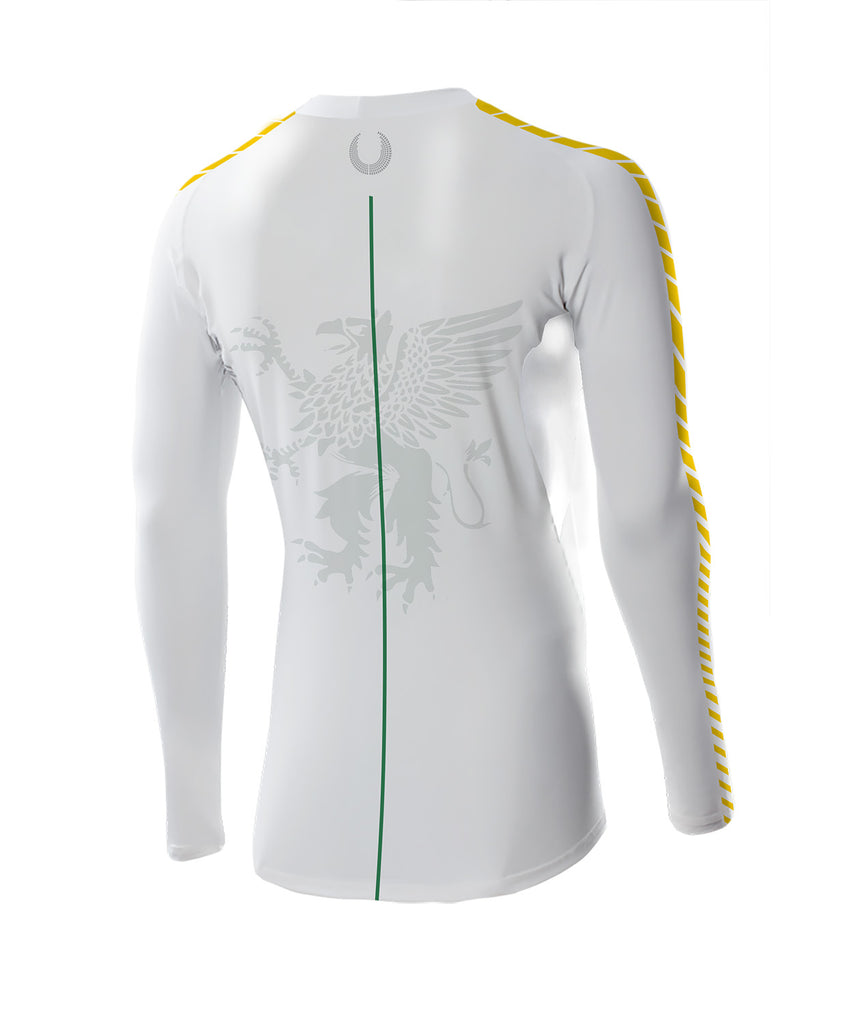 Men's L&N Stem Academy Base Layer LS - White/Green/Yellow